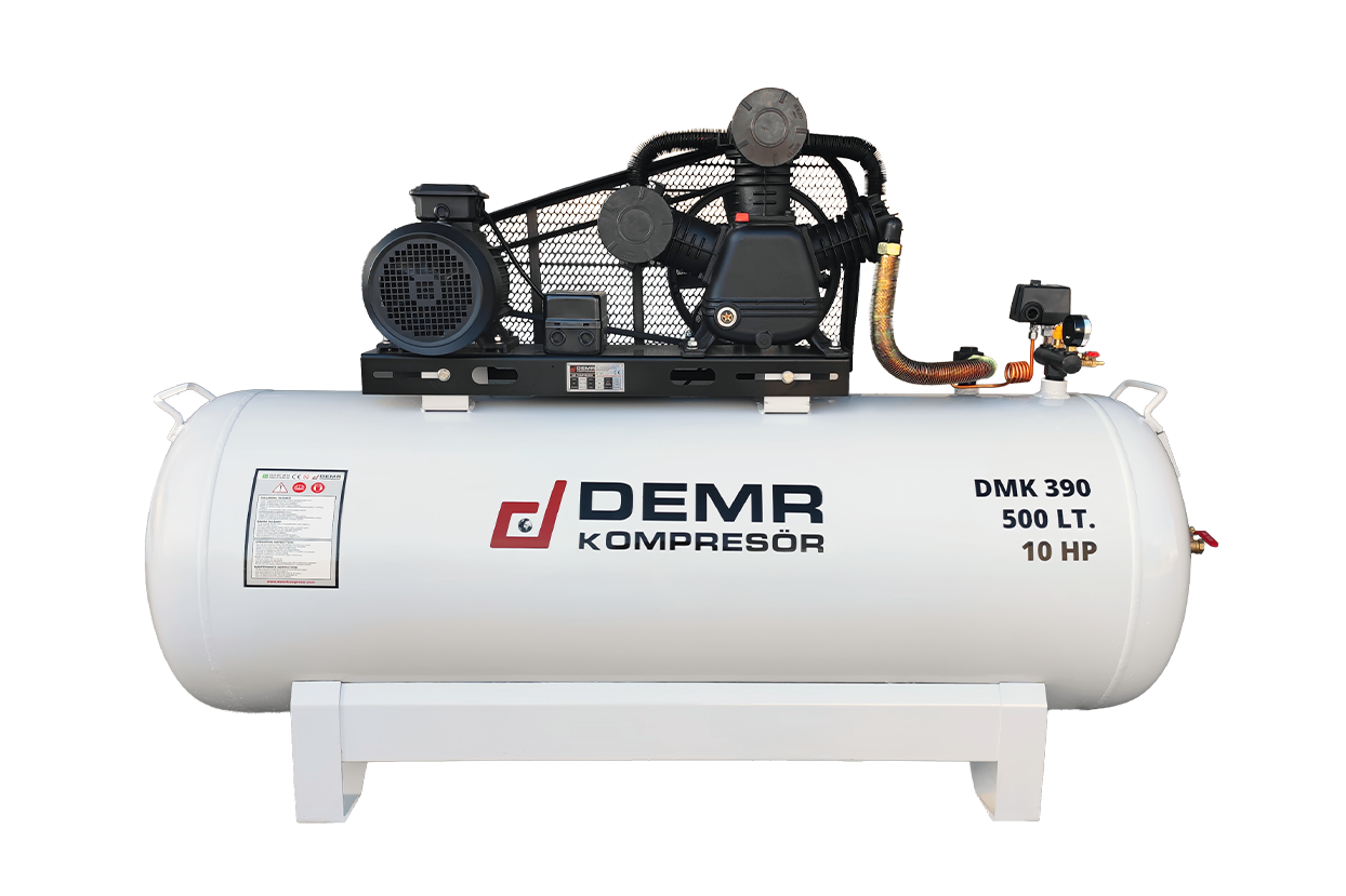 500 lt 3 Kafa 12 Bar 10 Hp Pistonlu Hava Kompresörü