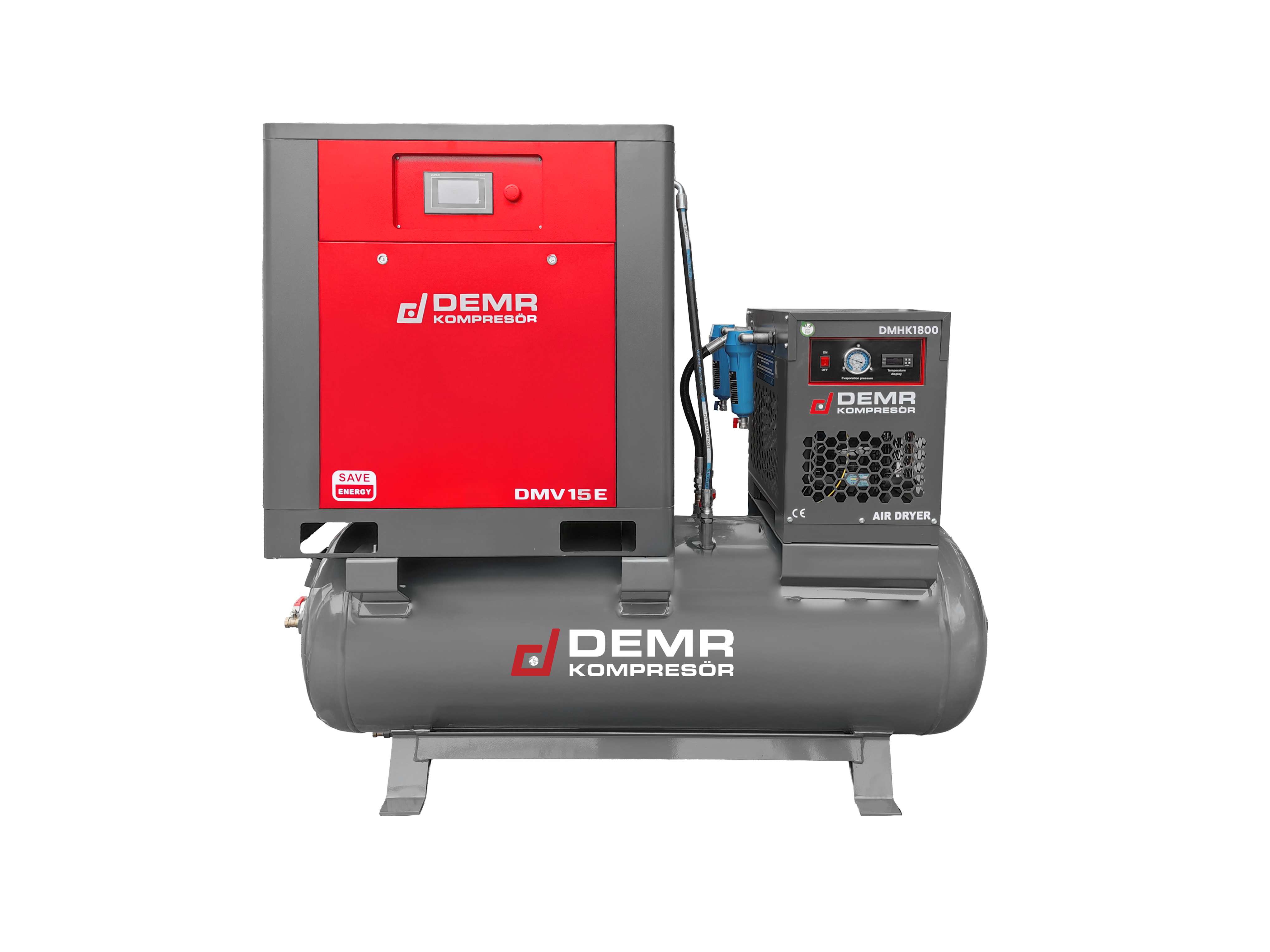 Depo Üstü İnvertörlü Vidalı Hava Kompresörü